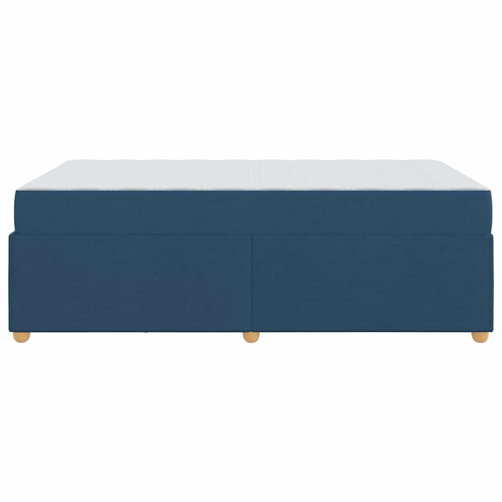 Bed Frame with Mattress Blue 120 x 190 cm Fabric