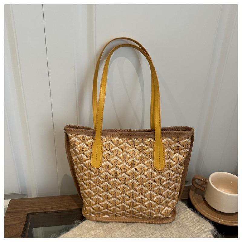 Tote Bag: Fashionable and Trendy Dog Tooth Bag, Fish Scale Design, Single-shoulder Women's Handbag
