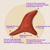 Professionals Mahogany Triangular Face Hand Foot Massage Stick Trigger Point Acupuncture Reflexology Cellulite Muscle Relax