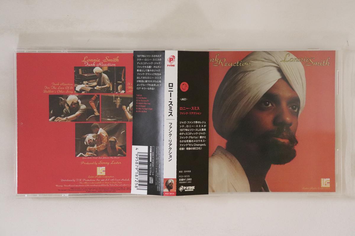 

CD LONNIE SMITH Funk Reaction PCD18725 PVINE RECORDS 2013 Japan Obi Jazz Used
