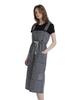 AVIREX BELT PRINT DENIM JUMPUR SKIRT women's S 010 black 783-5116605