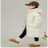 Winter 2025 Kinder Verdickte Baumwolljacke - Warmer Daunenmantel, Koreanischer Stil Lange Mode für Jungen und Mädchen
