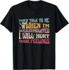Groovy Retro Don't Talk To Me When I_m Overstimulated Rock Gift Unisex T-Shirt
