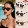 1/3pcs Vintage Cat Eye Sunglasses Women Luxury Square Designer UV400 Sun Glasses Unisex Outdoor Leisure