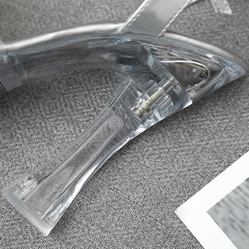 Pantofi de damă Moda Toc înalt Club de noapte Strasuri Cristal Floare Sandale cu toc gros Seria 10365 Toc 14 cm 4 cm Platformă LFD