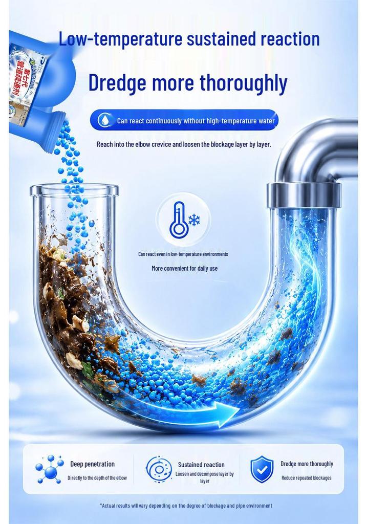 Ping An Datong Pipe Cleaner & Deodorizer for Kitchen, Toilet & Floor Drains