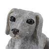 Grey Dog Shaped Desktop Ornament Outdoor Yard Animal Statue  Living Room Shelf Display