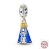 Serie Oceano - Ciondoli Perline Tartaruga Granchio Sirena in Rame Genuino Originale Adatti Per Bracciale da 3 mm Fai Da Te Creazione Pendente
