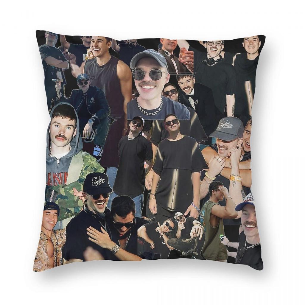 John Summit Dom Dolla Square Pillowcase Polyester Linen Velvet Printed Zip Decorative Car Cushion Cover x
