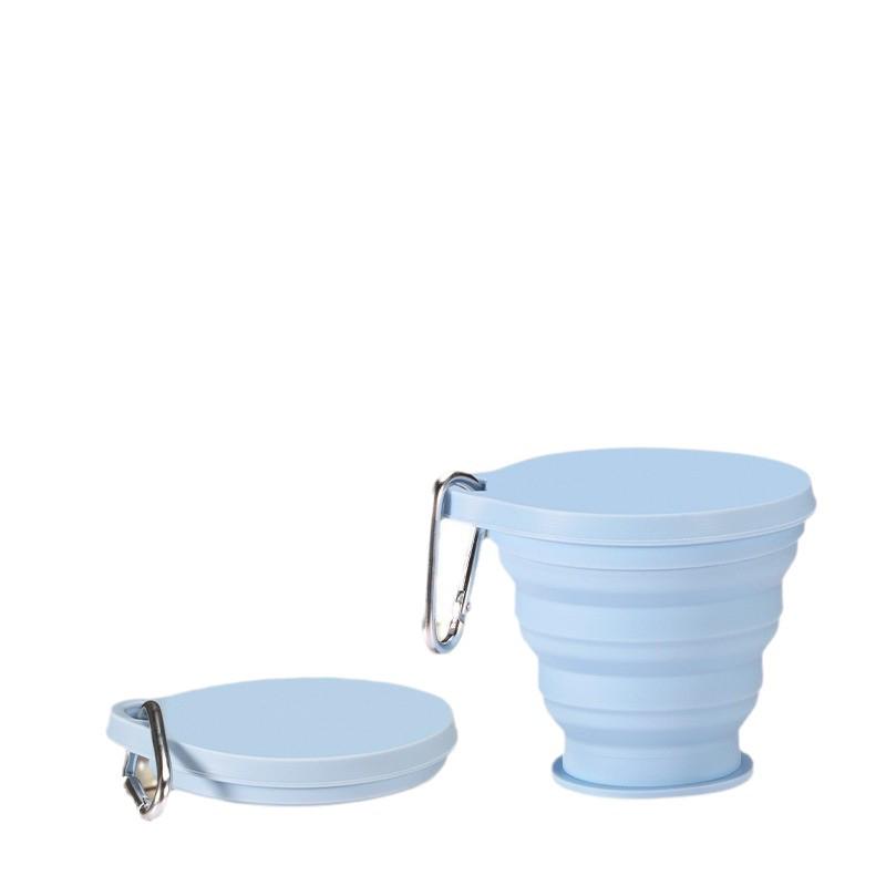 Collapsible Food-Grade Silicone Travel Cup - Portable, High-Temperature Resistant, Handy for Outdoor Use
