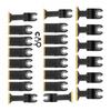 Titanium Oscillating Saw Blades Kit 22 PCS Multitool Cutting Blades for Metal
