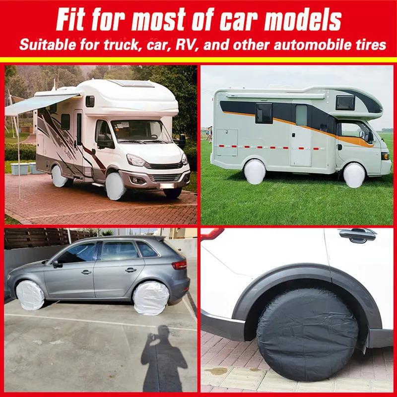 4PCS 27-32 Inch Car Tire Storage Bag Covers for RV Truck