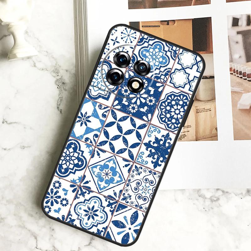 Moroccan Pattern Case For OnePlus 12R 12 11 9 10 Pro 10R 9R 8T 10T Nord CE 2 3 Lite 2T N10 N20 N30 CE4 Cover
