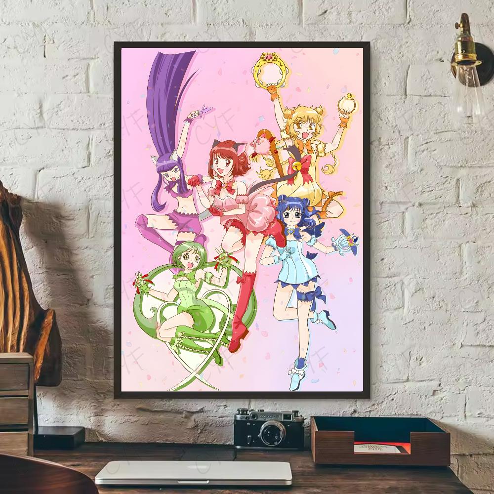 

Tokyo mew mew anime Poster HD art sticky wall waterproof home living room bedroom bar aesthetic decoration 21cm×30cm NoFrame