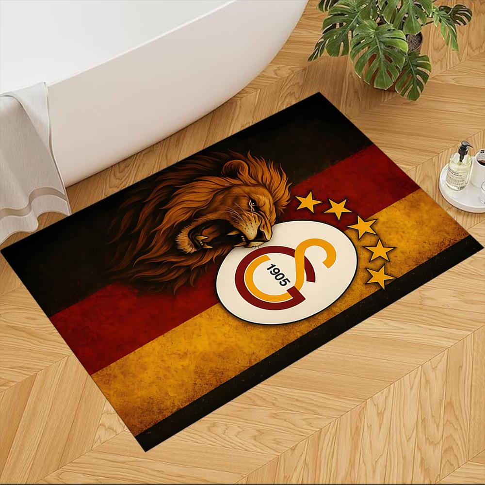 Aslanlar GS Floor Rug Office Rug Perfect for Entryway Game Room Dining Room Dormitory Anti-slip Rug Office home decor Perfect Gift for Women/Men