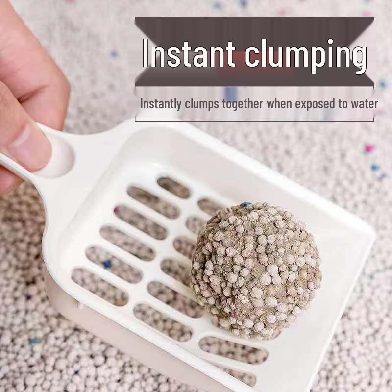 Bentonite Cat Litter 40 Jin - Deep Clean, Long-Lasting Fragrance, High Water Absorption, Pet Cat Supplies