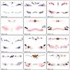 1set Halloween Face Tattoo Stickers Pumpkin Bat Star Moon Fake Freckles Temporary Tattoo Stickers for Music Party Festival Decor