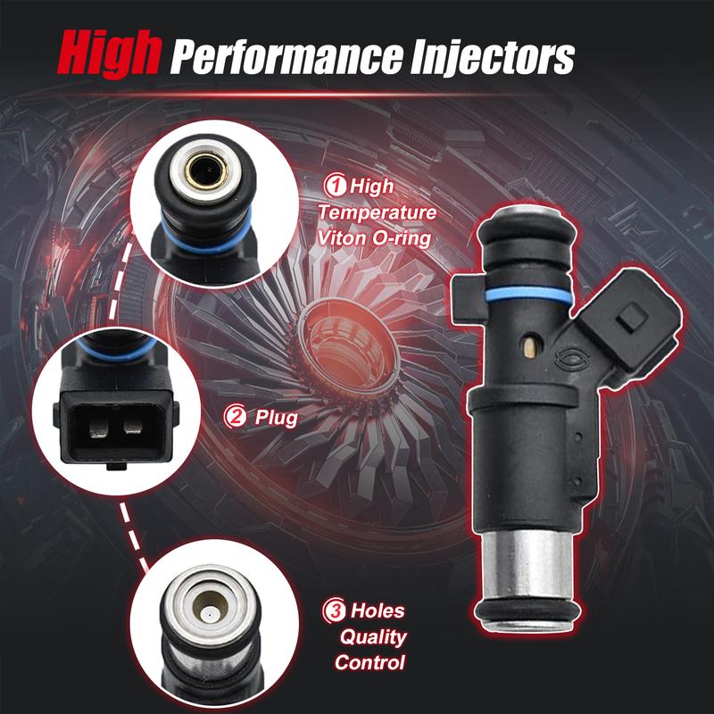 4 Stück Kraftstoffeinspritzdüsen für Peugeot 106 206 306 307 Partner Citroen 1.4 KFV Berlingo C2 1984E0 0280156357 348001 01F002A