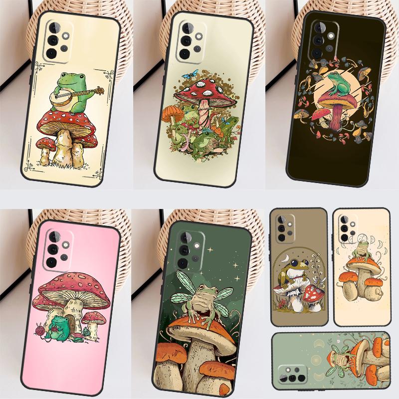 Cottagecore Frog Aesthetic Phone Case For Samsung Galaxy A34 A54 A14 A13 A23 A33 A53 A73 A52 A42 A32 A22 A12 A51 A71