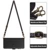 Leather Wallet Flip Case For Doogee N55 Plus N60 Pro Note 58 59 56 56x with Card Slots, Zipper Pocket, Crossbody Strap and Wristlet