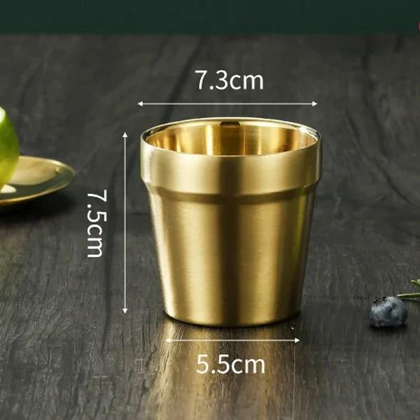 

Glossy Surface Beer Mugs Double-Wall Stainless Steel Water Cup Coffee Tea Anti-scalding Party Mug Drinkware Customization Logo Without Logo