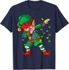 Dabbing Santa Elf Unicorn Christmas Costume Squad Kids Boys Unisex Xmas Gifts TShirt Funny DabbingElf Family Matching Tee Tops