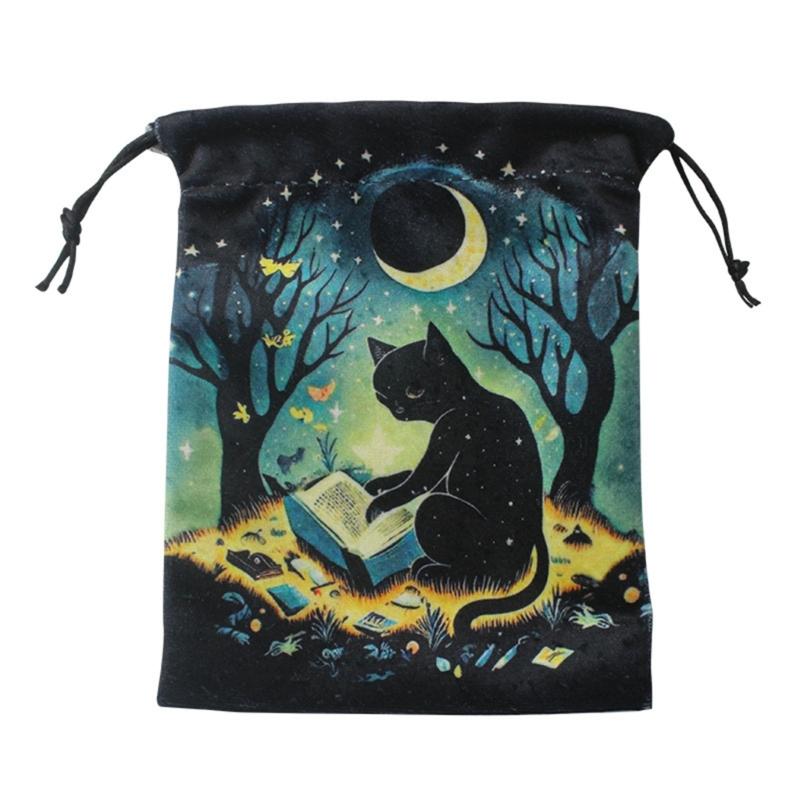 Wahrsagungen Tarotkarte Würfel Beutel Mini Hochzeitstasche Tischdecke Orakelkarten Spielbeutel Schmuckaufbewahrung Kordelzug Tarotbeutel