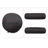 Luxury Car Seat Neck Pillow Headrest Car Leather Memory Chair Cervical Pillow Office Chair Seat Breathable Cylindrical Headrest