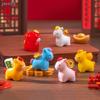 Chinese New Year Zodiac Horse Figurine - Lucky Fortune Decorative Mini Statues for Home Tabletop Festival Ornament (6 Styles)