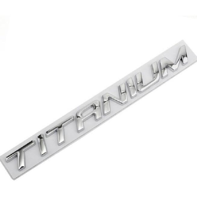 Car ABS Edge TITANIUM Emblem Body Trunk Decoration Sticker Decal for Edge (Silver, TITANIUM), ETGI-MN087 TITANIUM серебряный