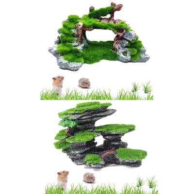 Plataforma para tomar el sol de tortuga, tronco de árbol Artificial, decoración de tanque para reptiles, acuario, tanque de tortuga, escalada