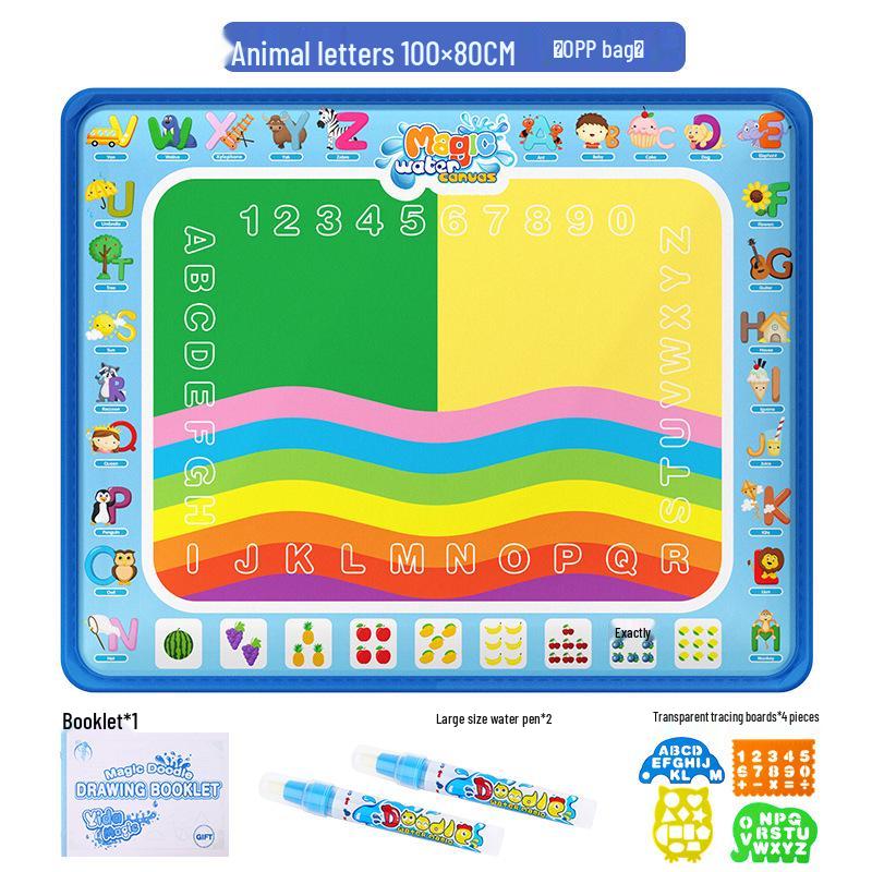 

Волшебный коврик для рисования водой - 100×80см Цветной коврик для граффити для детей