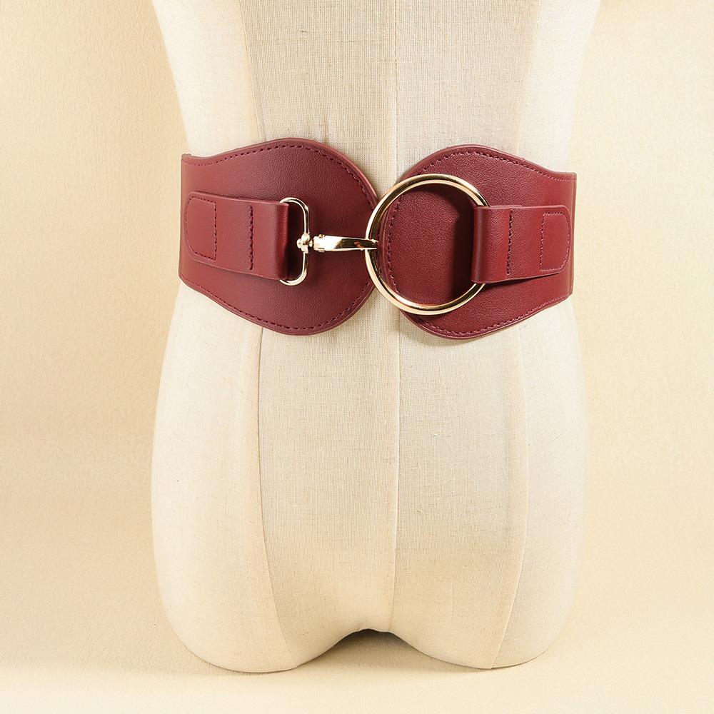 Leather Corset Belt Elastic Wide Waist Corset Elegant Lace Cummerbunds  Girl