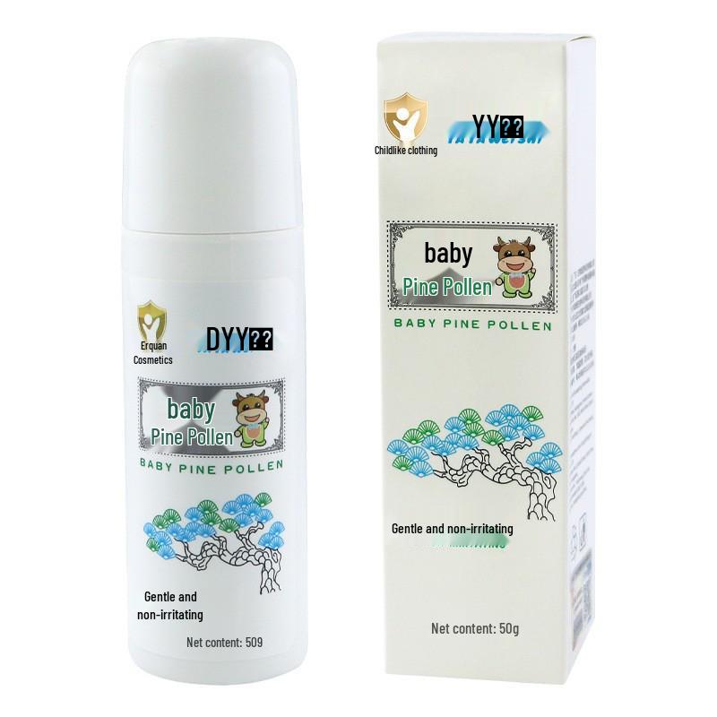 Acya Wei Shi Baby Pine Pollen Cool Talcum Powder - Anti-Prickly Heat & Sweat Absorbing Powder for Babies 50g Baby Pine Pollen покинуть белый