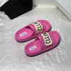 Thick-soled Slippers Women's Summer Internet Celebrity Outer Wear Fashion Letters 2025 Indoor Home Non-slip, Cool Slippers