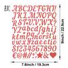 1 Inch Handwritten Letter Sticker Gold Sand Silver Sand Shiny Stout Waterproof Gift Greeting Card DIY Alphanumeric Sticker