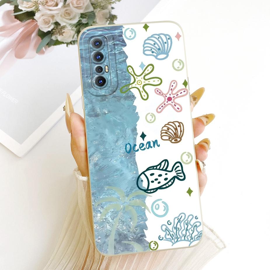 For Oppo Reno3 Pro 4G Case CPH2035 CPH2037 Cute Cat Duck Cartoon Cover Soft TPU Phone Case For Oppo Reno 3 Pro 5G CPH2009 Fundas