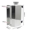 2L Coolant Radiator Overflow Tank Visible Coolant Level Square Expansion Reservoir Engine Oil Catch Can Automotive Accessories