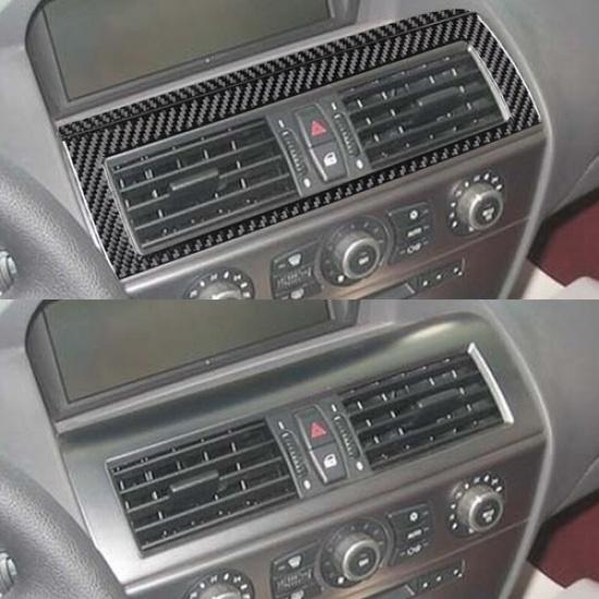 Carbon Fiber Center Air Vent Outlet Cover Trim For BMW 6Series E63 E64 2004-2010