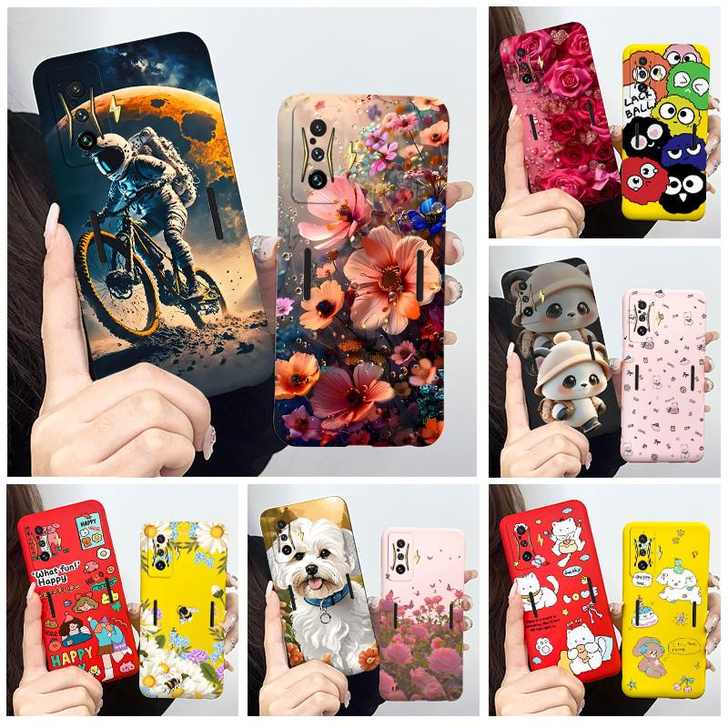 For Xiaomi Poco F4 GT Case Soft TPU Silicone Cover Cute Astronaut Panda Phone Case For Poco F4GT Redmi K50 Gaming Coque Funda