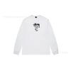3. Cross-border Stuart long-sleeved printed t-shirt American trendy cylindrical cloth casual loose men and women the same style