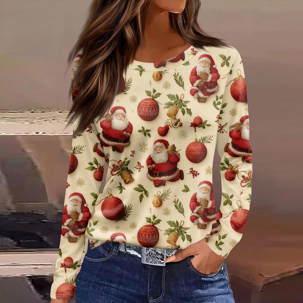 Womens's Fashion Casual Halloween Print V-neck Mid Length Pocket 3/4 Sleeve Top