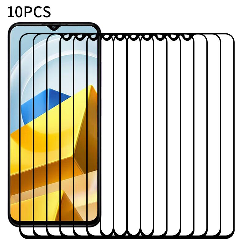

RURIHAI 10Pcs For Xiaomi Poco M6 5G/4G/Poco C65 4G/Redmi 13C 4G/5G/13R 5G Secondary Hardening Screen Protector HD Clear Type A