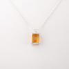 925 Sterling Silver Citrine Gemstone Jewelry Partywear Pendant 0.69" For Women PP-58-5