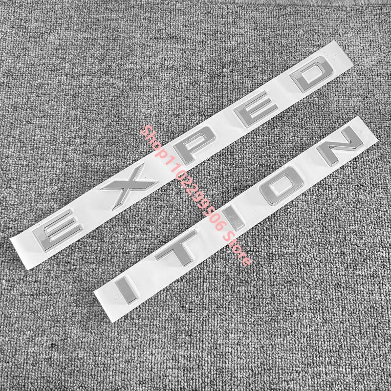 TXDR3 glossy black ABS Car Front Hood Emblem Badge Bonnet Logo Covers Letters Sticker For Ford Expedition Accessories