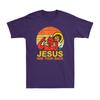 Jesus Has Your Back Funny Jiu Jitsu Retro Christian Vintage Unisexs Tshirt