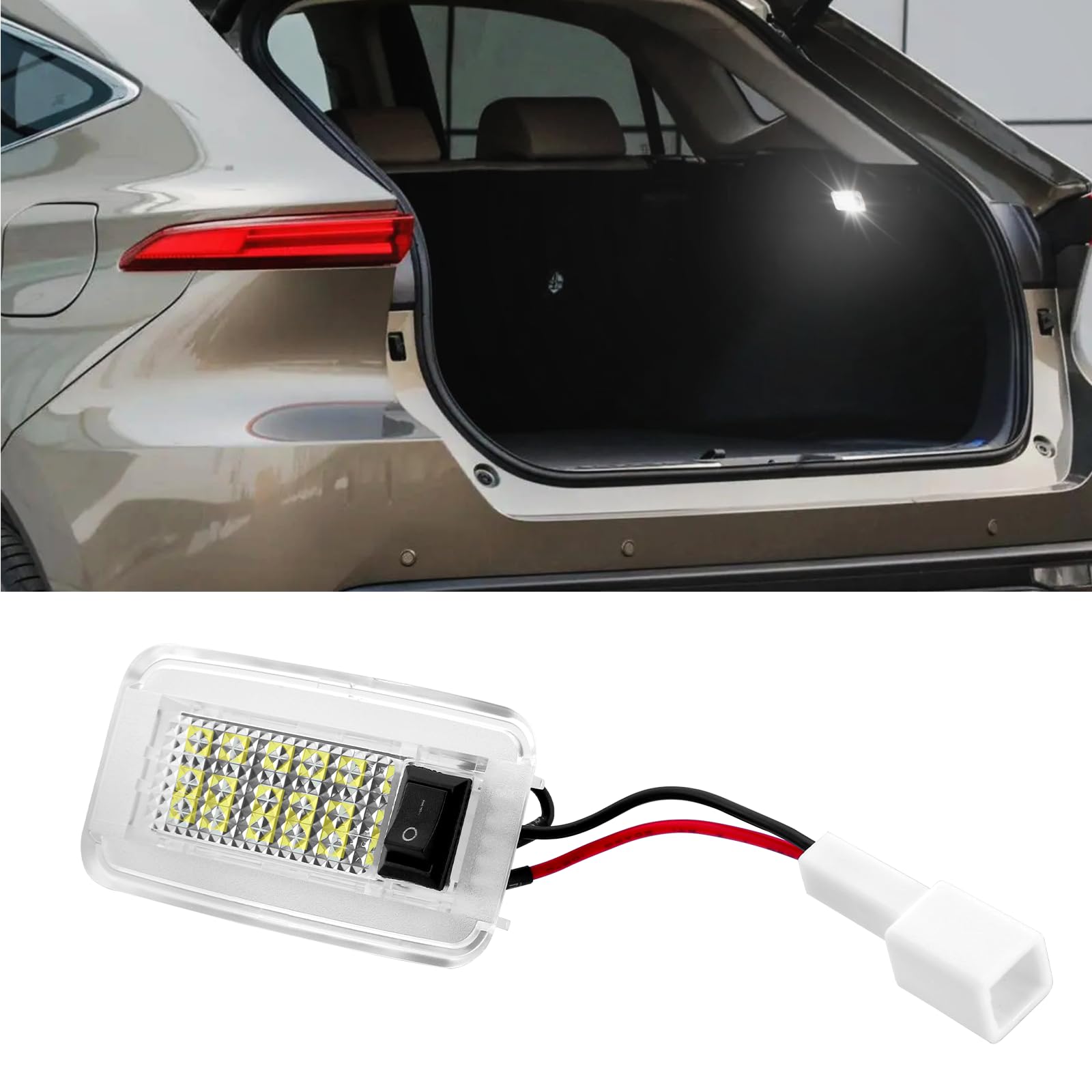 

MAZERO Светодиодный фонарь для багажника для Toyota Noah 90 серии Voxy Century Corolla Cross 10 серии Внутреннее освещение багажника для Lexus ES300H UX250H UX LS500 50 белый