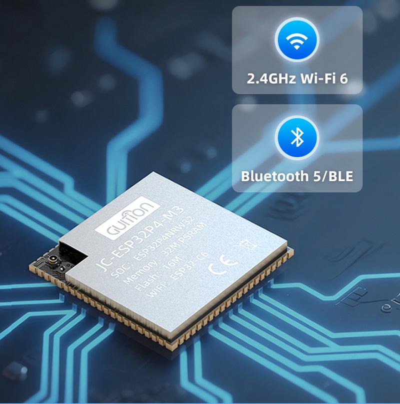 ESP32P4 + ESP32-C6 Core Board: RISC-V Dual-Core 32-bit, 2.4G WiFi 6, Bluetooth 5 Development Board