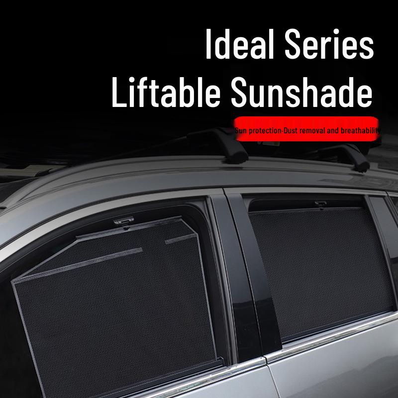 Ideal ONE Retractable Side Window Heat Insulation UV Protection Sunshade Curtain Mesh