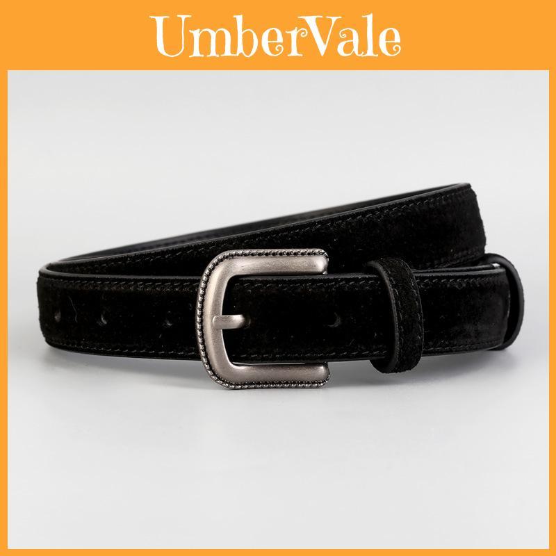 Leather Belt Women Cowhide Casual Dress Belt For Work And Daily Wear